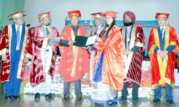 Student received degree on 4th Convocation on March 06, 2024